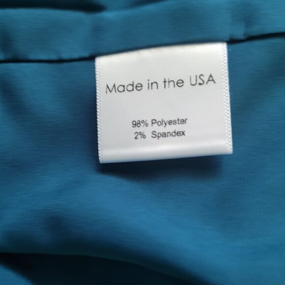 NEW CAMILYN BETH Maxi Dress Teal The Alexandria Gown Sleeveless Size 2 - Picture 5 of 7